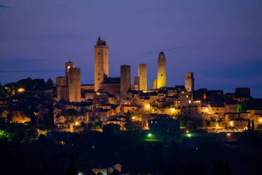 San gimignano, Toskana, İtalya