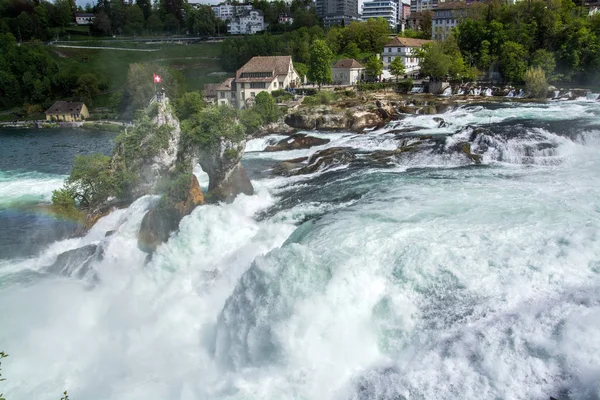 Air terjun Rhine dari Schaffhausen, Swiss — Stok Foto