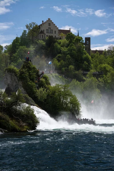 Air terjun Rhine dari Schaffhausen, Swiss — Stok Foto