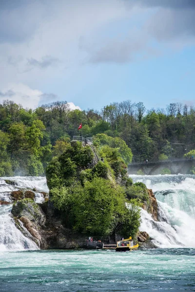 Air terjun Rhine dari Schaffhausen, Swiss — Stok Foto