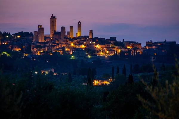 San gimignano, Toscane, Italië — Stockfoto