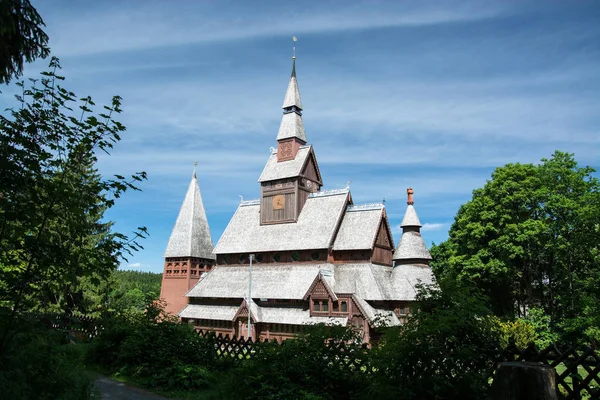 Gustav Adolf Stave Church, Hahnenklee, Jerman — Stok Foto