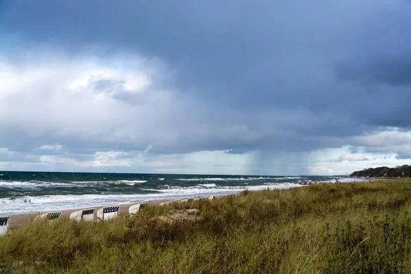 Baltık Denizi kıyıları, Mecklenburg-Vorpommern, Almanya — Stok fotoğraf