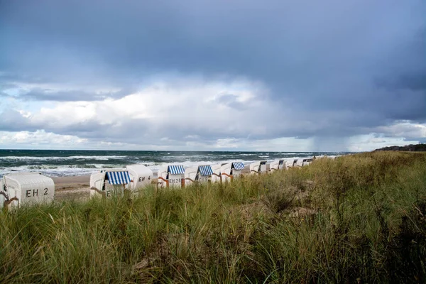 Baltık Denizi kıyıları, Mecklenburg-Vorpommern, Almanya — Stok fotoğraf