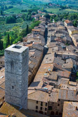 San gimignano, Toskana, İtalya