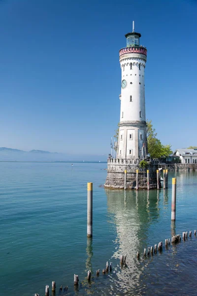 Lindau Lighthouse, Bavaria, Jerman — Stok Foto