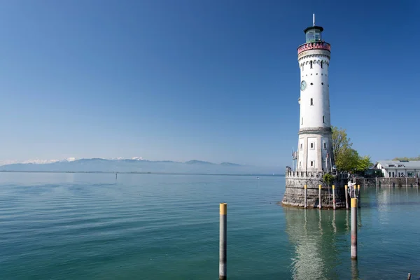 Lindau Lighthouse, Bavaria, Jerman — Stok Foto