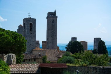 San gimignano, Toskana, İtalya