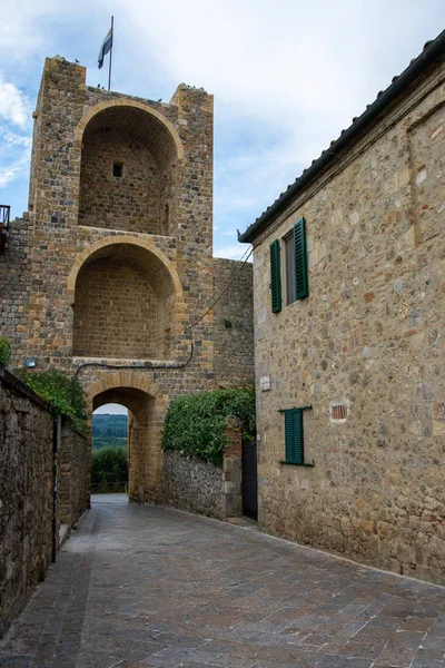 Monteriggioni, Toszkána, Olaszország — Stock Fotó