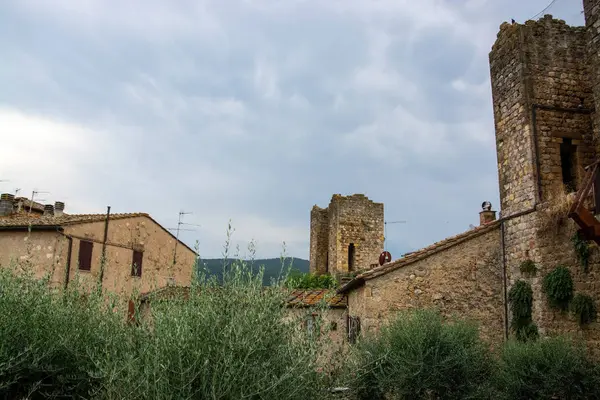 Monteriggioni, Toszkána, Olaszország — Stock Fotó