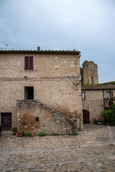 Monteriggioni, Toscana, Itália — Fotografia de Stock