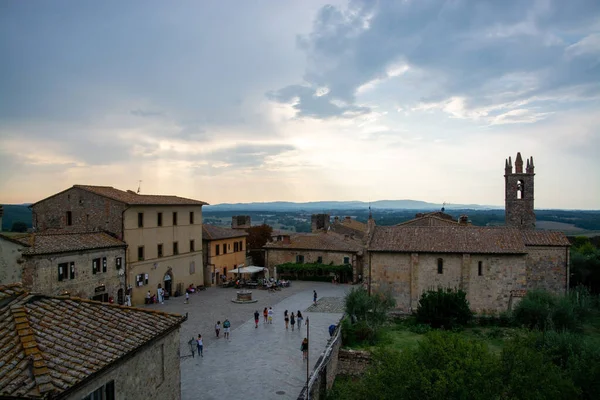 Monteriggioni, Toszkána, Olaszország — Stock Fotó