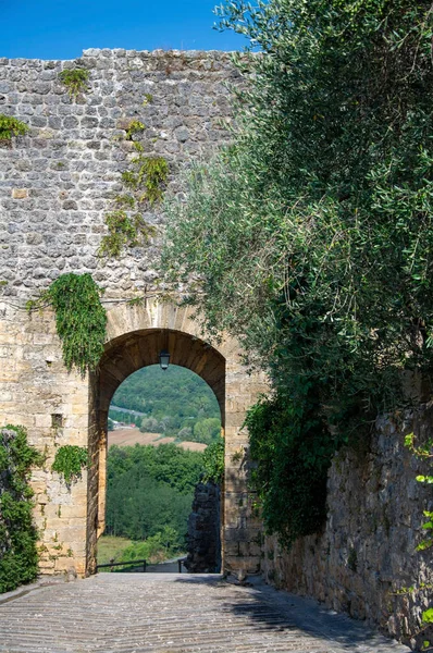 Monteriggioni, Tuscany, Italia — Stok Foto
