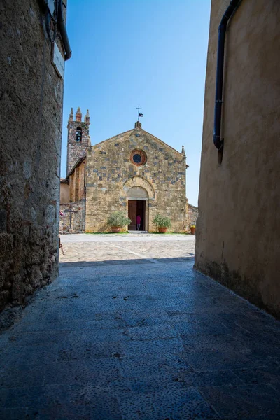 Monteriggioni, Toskánsko, Itálie — Stock fotografie