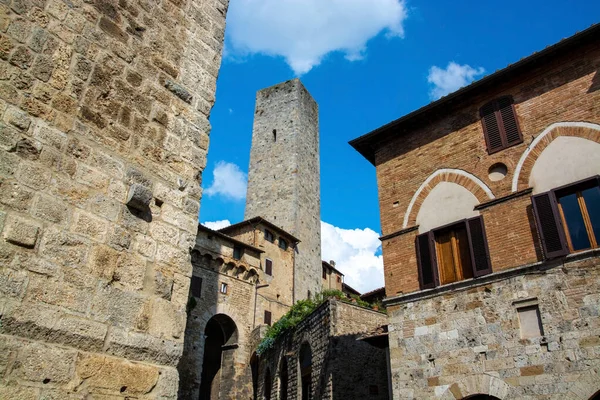 San Gimignano, Toszkána, Olaszország — Stock Fotó