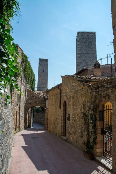 San Gimignano, Toszkána, Olaszország — Stock Fotó