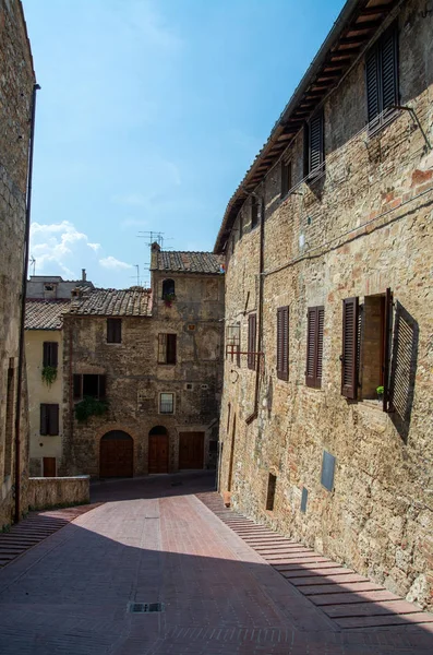 San Gimignano, Toszkána, Olaszország — Stock Fotó