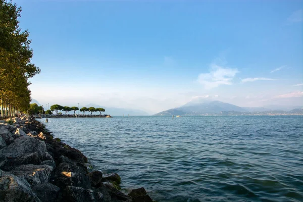 Danau Garda Lago Garda Italia Lombardy Italia Adalah Danau Terbesar — Stok Foto