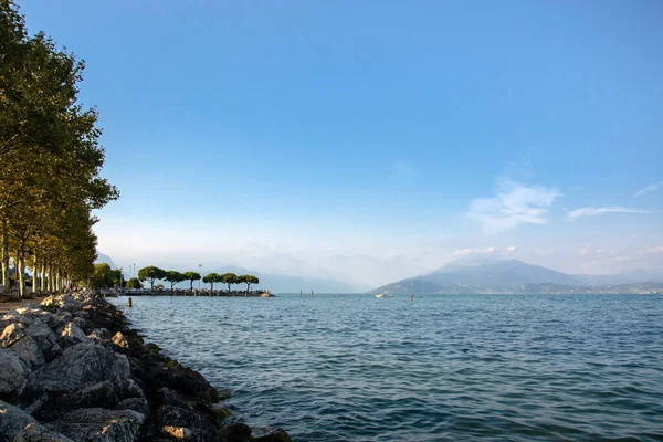 Danau Garda Lago Garda Italia Lombardy Italia Adalah Danau Terbesar — Stok Foto