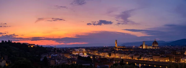 Florencja Zwana Włoskim Firenze Była Centrum Średniowiecznego Europejskiego Handlu Finansów — Zdjęcie stockowe