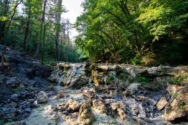 Bagni San Filippo Uma Área Província Siena Itália Não Muito — Fotografia de Stock