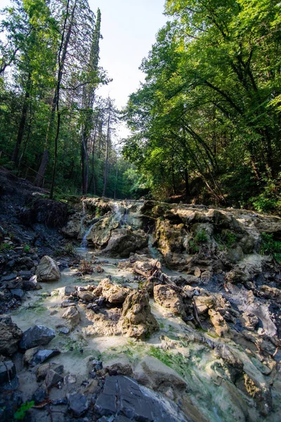 Bagni San Filippo Uma Área Província Siena Itália Não Muito — Fotografia de Stock