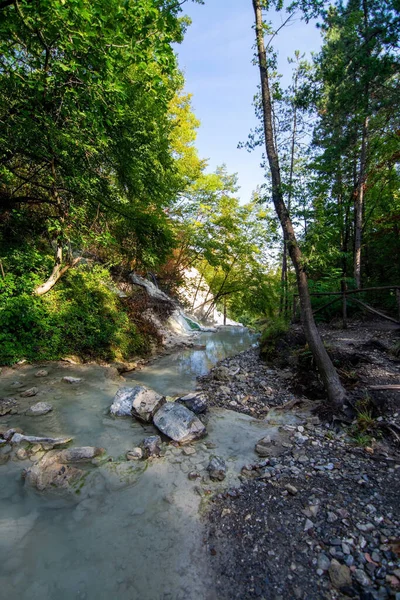 Bagni San Filippo Uma Área Província Siena Itália Não Muito — Fotografia de Stock