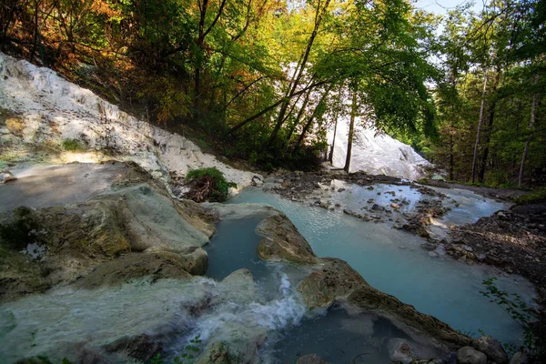 Bagni San Filippo Una Zona Provincia Siena Italia Muy Lejos —  Fotos de Stock