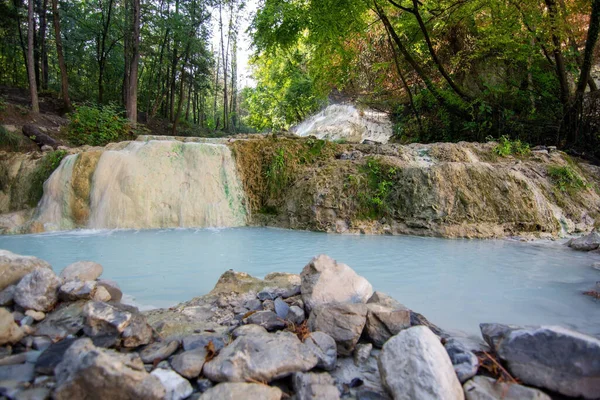 Bagni San Filippo Una Zona Provincia Siena Italia Muy Lejos —  Fotos de Stock