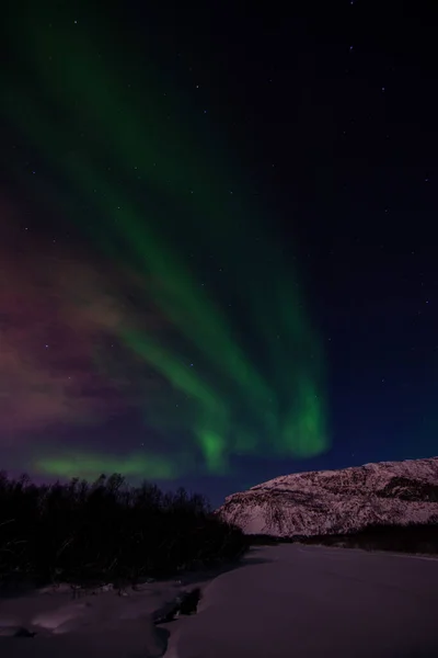 Uma Aurora Boreal Vezes Referida Como Luzes Polares Luzes Norte — Fotografia de Stock