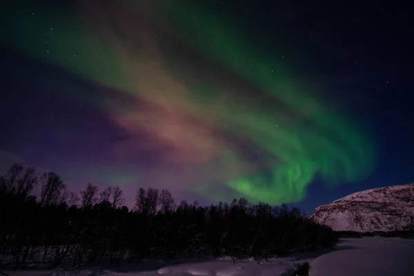 Aurora Borealis Sometimes Referred Polar Lights Northern Lights Natural Light — Stock Photo, Image