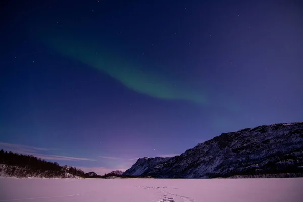 Zorza Polarna Zwana Czasami Światłami Polarnymi Lub Światłami Północnymi Jest — Zdjęcie stockowe