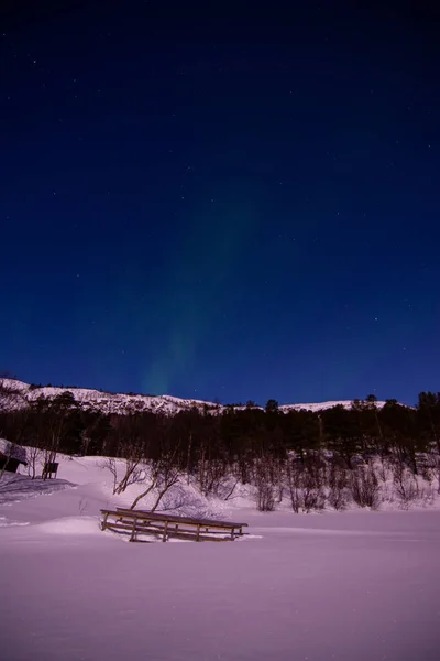 Una Aurora Boreal Veces Conocida Como Luces Polares Auroras Boreales —  Fotos de Stock