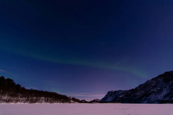 Ein Polarlicht Manchmal Auch Polarlicht Oder Polarlicht Genannt Ist Ein — Stockfoto