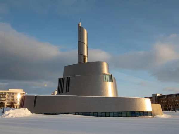 Noordelijke Lichten Kathedraal Ook Bekend Als Alta Church Een Parochiekerk — Stockfoto