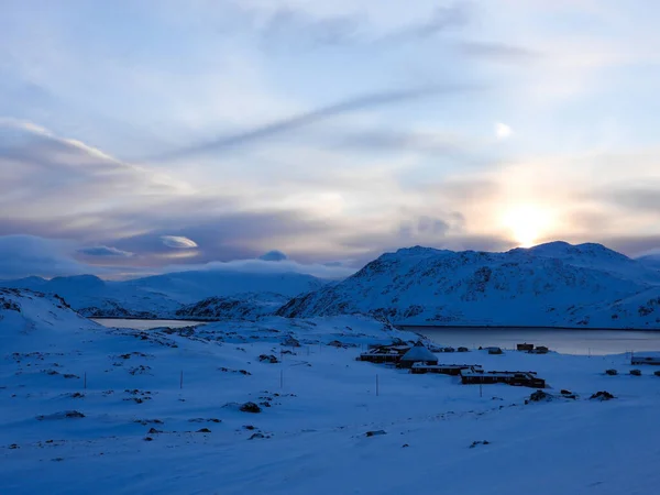 Kuzey Burnu Norveç Mageroya Adasının Kuzey Kıyısında Yer Alan Bir — Stok fotoğraf