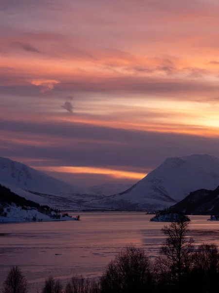 트롬스 아곡핀 Troms Finnmark 노르웨이 북부에 주이며 2020 설립되었다 — 스톡 사진