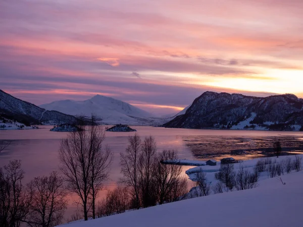 Troms Finnmark Adalah Sebuah Kabupaten Utara Norwegia Yang Didirikan Pada — Stok Foto