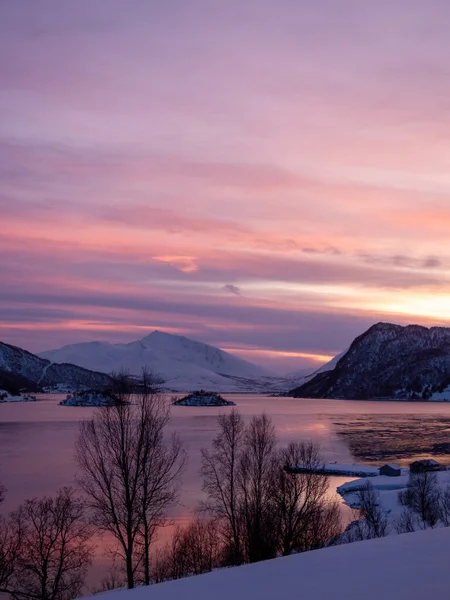 Troms Finnmark Adalah Sebuah Kabupaten Utara Norwegia Yang Didirikan Pada — Stok Foto