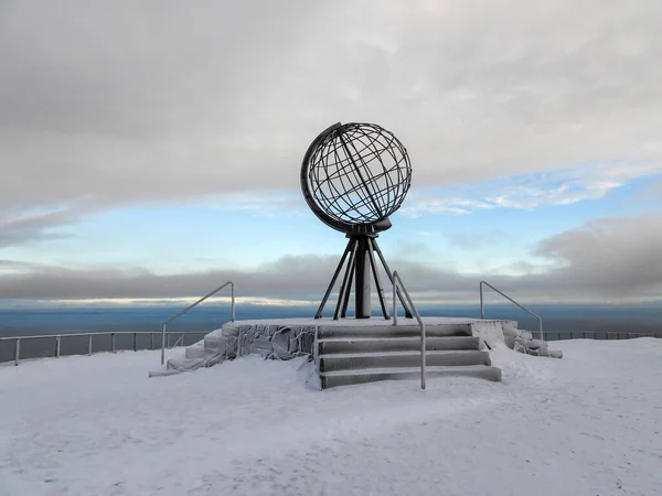 Nordkap Ist Ein Kap Der Nordküste Der Insel Mageroya Nordnorwegen — Stockfoto