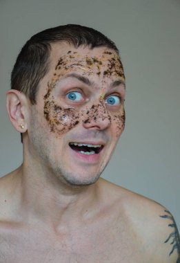  man with a face mask clipart