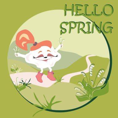 Güzel bulut etrafında yürüyor