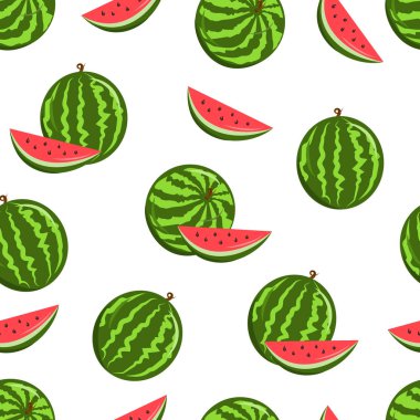 Karpuz ve dilimleri desen