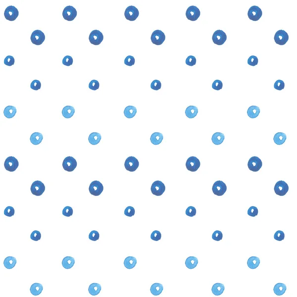 Wzór z niebieskich kropek na białym tle — Zdjęcie stockowe
