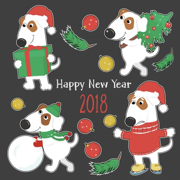 Cute karikatür köpek.