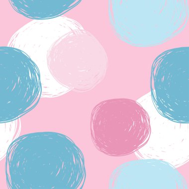 Pembe arka planda kusursuz soyut desen. Kelime.