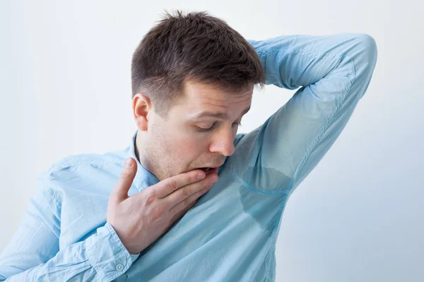 Problem with sweating - hyperhidrosis — Stock Photo, Image