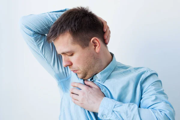 Problema con la sudoración - hiperhidrosis — Foto de Stock