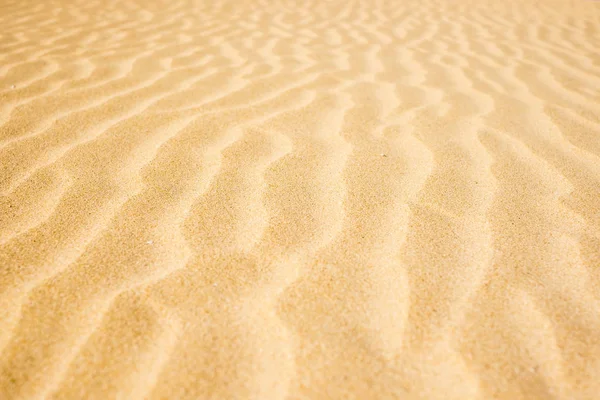 Прямая Линия Песка Дюнах Пустыни Фуэртевентура Концепция Летних Каникул Желтого — стоковое фото