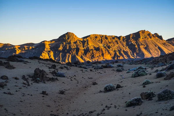 Belle Montagne Rocheuse Fond Vallée Rouge Teide Vulcan Dans Tenerife — Photo